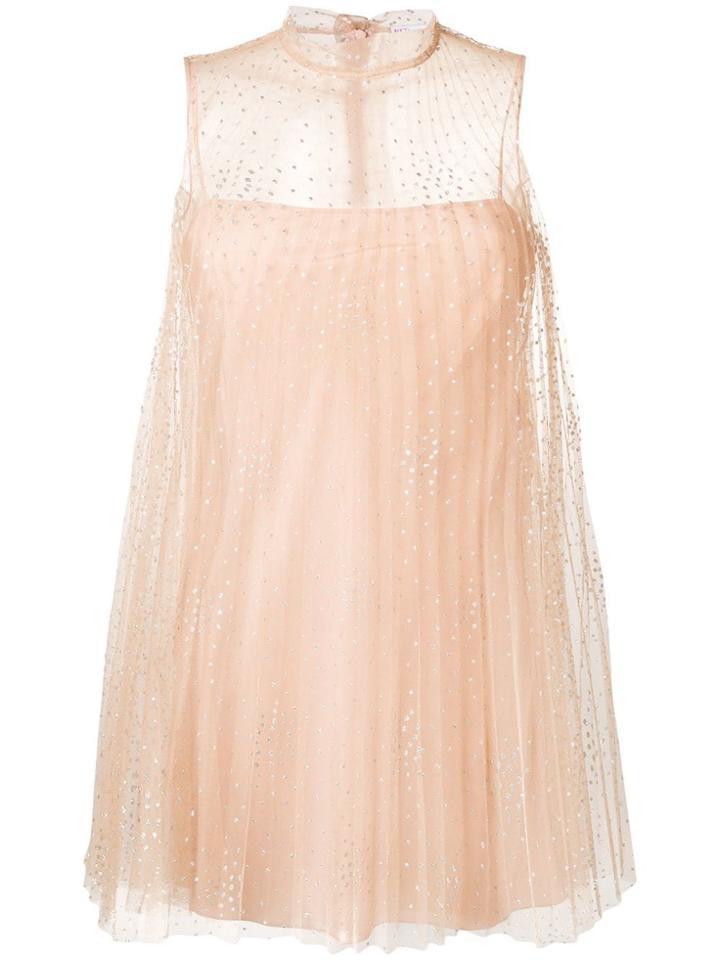 Red Valentino Polka-dot Tulle Dress - Neutrals