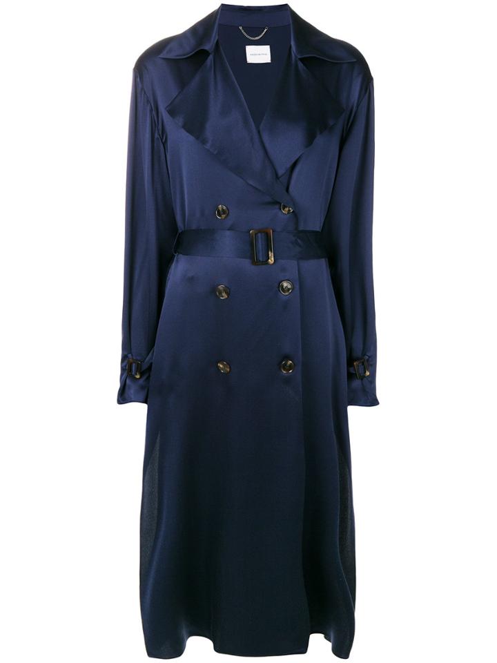 Magda Butrym Punta Cana Trench Coat - Blue
