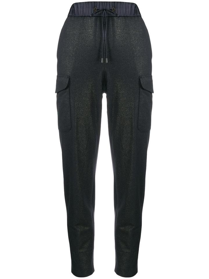 Peserico Casual Tapered Trousers - Blue