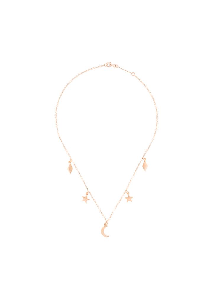 Federica Tosi Moon And Star Necklace - Metallic
