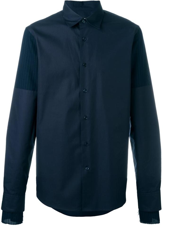 Marni Pin-striped Sleeve Detail Shirt
