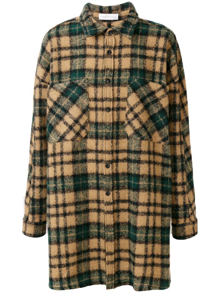Faith Connexion Checked Shirt-style Coat - Green