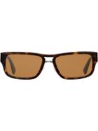 Prada Eyewear Square Sunglasses - Brown