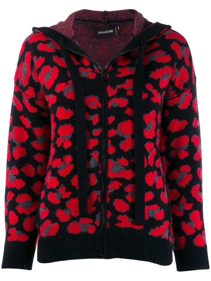 Zadig & Voltaire Knitted Zip-up Hoodie - Red