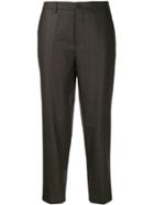 Berwich Cropped Straight-leg Trousers - Brown