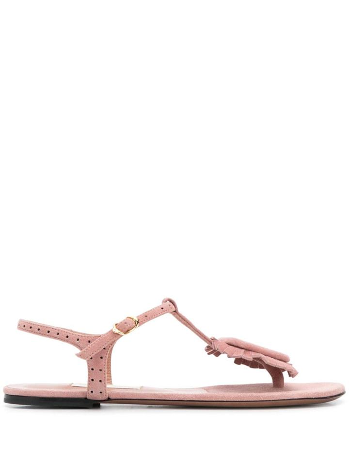 L'autre Chose Side Buckle Sandals - Pink