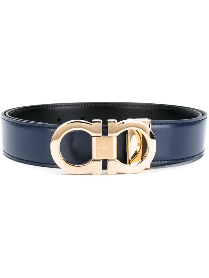 Salvatore Ferragamo Double Gancio Belt - Blue
