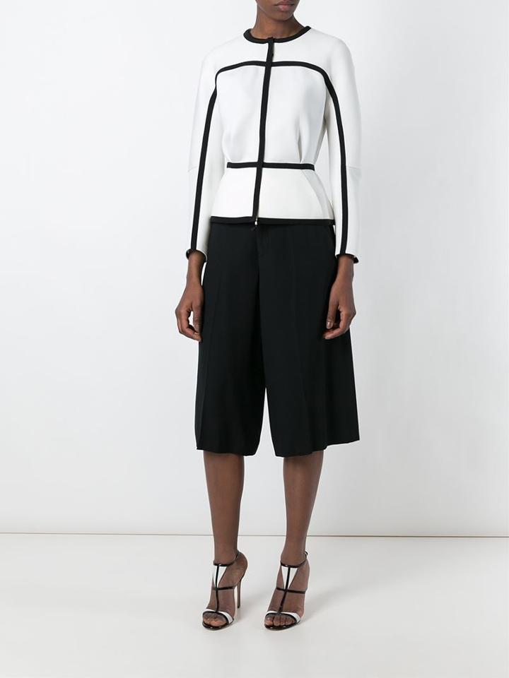 Giorgio Armani Stripes Details Front Zip Jacket