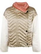 Isabel Marant Hector Padded Jacket, Women's, Size: 38, Nude/neutrals, Silk/polyester/cotton