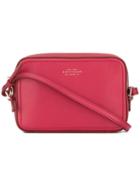 Smythson Camera Crossbody Bag, Women's, Red