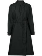 Fay Belted Trench Coat - Black