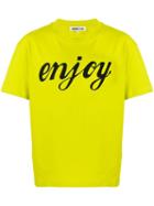 Mcq Alexander Mcqueen Enjoy Print T-shirt - Yellow