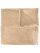 Faliero Sarti - Frayed Edge Scarf - Women - Cotton - One Size, Nude/neutrals, Cotton