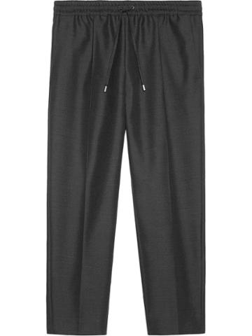 Gucci - Wool Mohair Jogging Pant - Men - Mohair/wool - 46, Grey, Mohair/wool