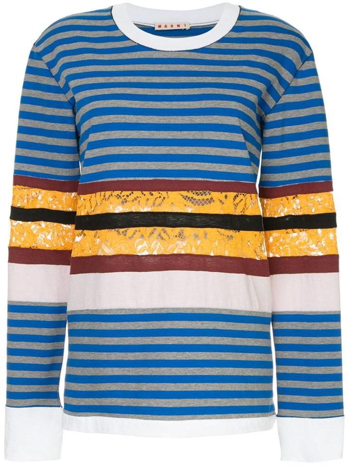 Marni Striped Longsleeved T-shirt - Multicolour