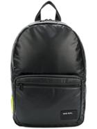 Diesel Logo Patch Backpack - Black