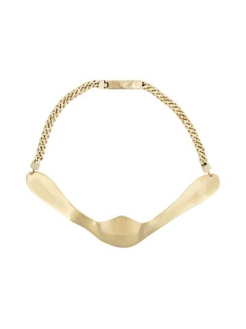 Cornelia Webb Molded Collarbone Necklace - Metallic