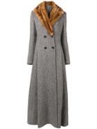 Ermanno Scervino Long Double-breasted Coat - Grey
