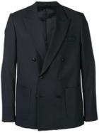 Maison Flaneur Double Breasted Blazer - Blue