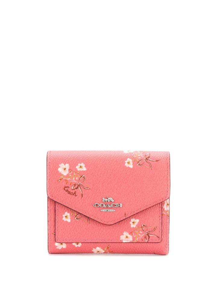 Coach Floral Print Wallet - Pink