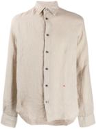 Peuterey Crinkle Shirt - Neutrals