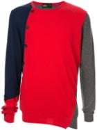 Kolor Colour-block Fitted Sweater - Red