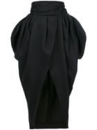 Jacquemus Front Slit Asymmetric Skirt - Black