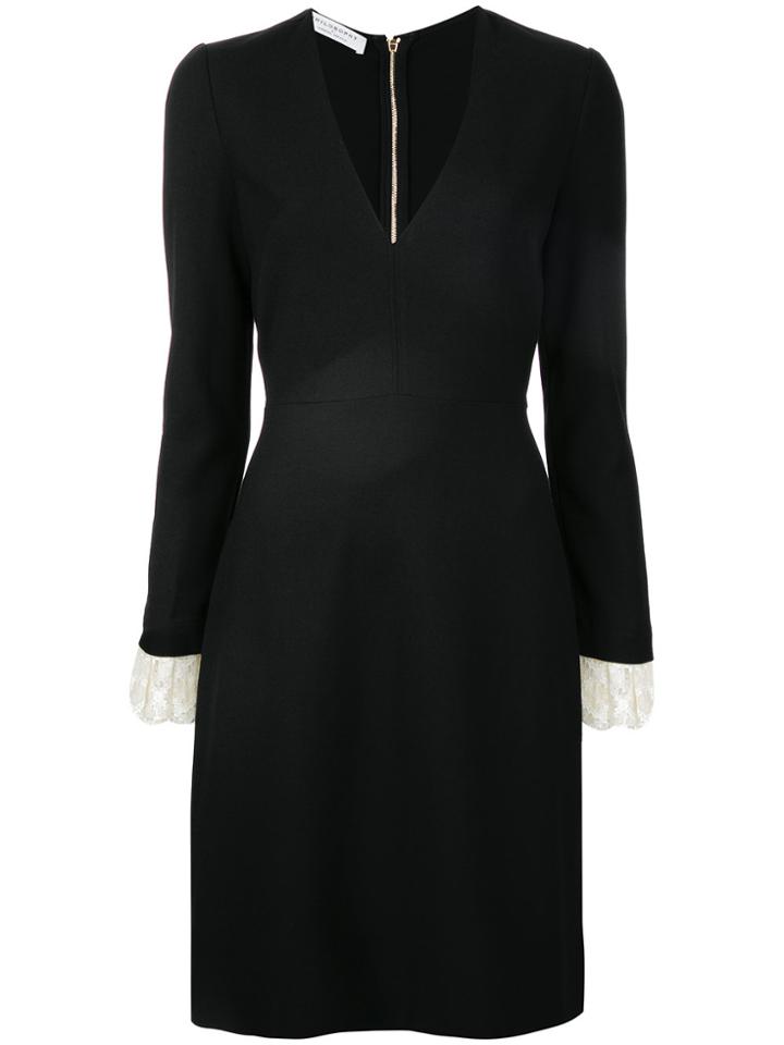 Philosophy Di Lorenzo Serafini Fitted Lace Cuff Dress - Black