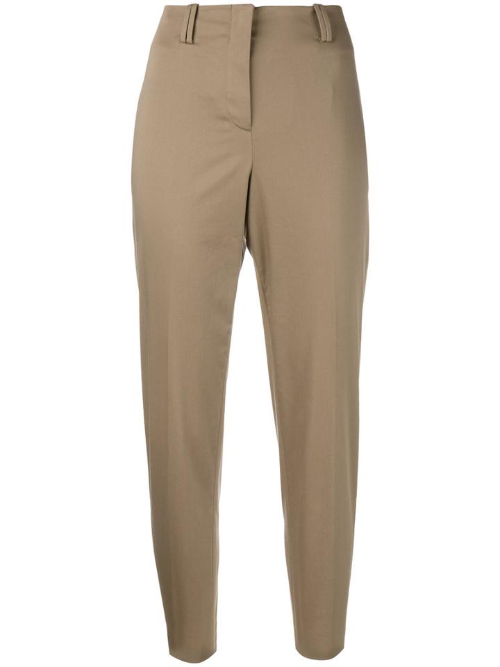 Incotex - Cropped Trousers - Women - Cotton/spandex/elastane - 44, Women's, Nude/neutrals, Cotton/spandex/elastane