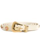 Dodo Bar Or Embellished Belt - White