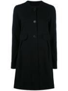 Aspesi - Pleated Back Coat - Women - Polyamide/spandex/elastane/viscose - M, Women's, Black, Polyamide/spandex/elastane/viscose