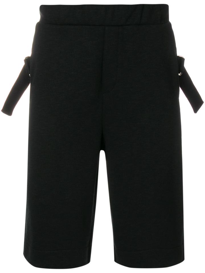 Mcq Alexander Mcqueen Buckle Embellished Shorts - Black