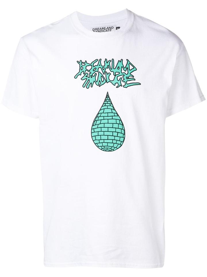 Dreamland Syndicate Tearbrick Print T-shirt - White