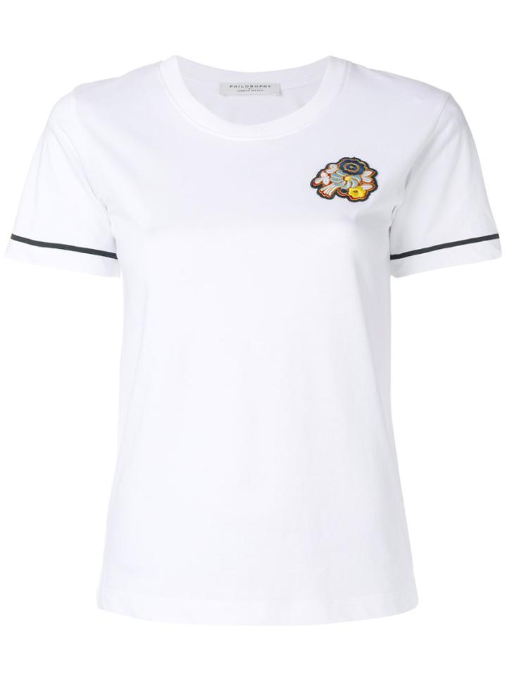 Philosophy Di Lorenzo Serafini Floral Appliqué T-shirt - White