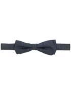 Pal Zileri Woven Texture Bow Tie - Blue