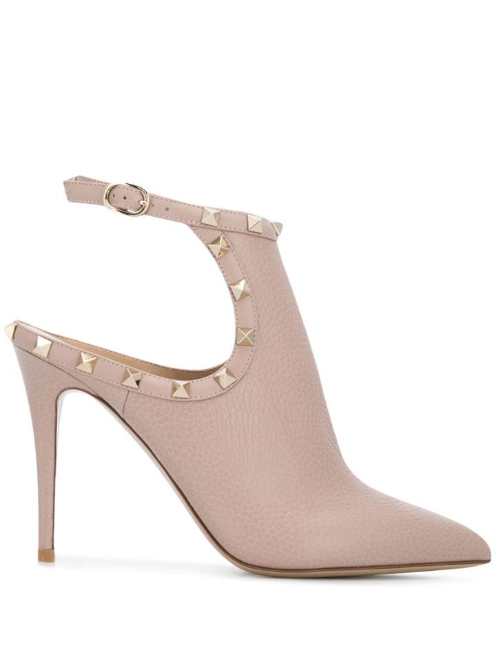 Valentino Valentino Garavani Rockstud Ankle Boots - Neutrals
