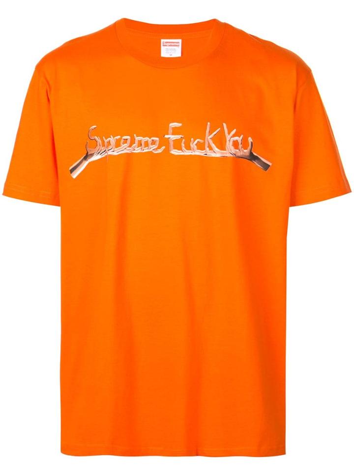 Supreme Fuck You T-shirt - Orange