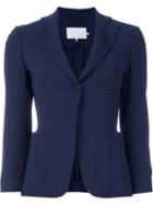L Autre Chose One Button Blazer, Women's, Size: 44, Blue, Viscose/cupro/acetate/spandex/elastane