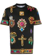 Versace Crystal Print T-shirt - Black