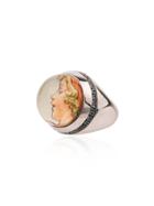 Francesca Villa 9k White Gold Cicely Mary Barker Sapphire Ring -