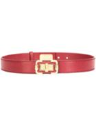 Monique Lhuillier 'blanca' Belt, Women's, Size: Small, Red, Nappa Leather