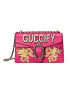 Gucci Small Pink Guccify Dionysus Shoulder Bag - Pink & Purple