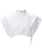 Nehera Cropped Shirt, Women's, Size: 36, White, Silk/cotton