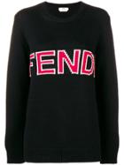 Fendi Front Logo Sweater - Black