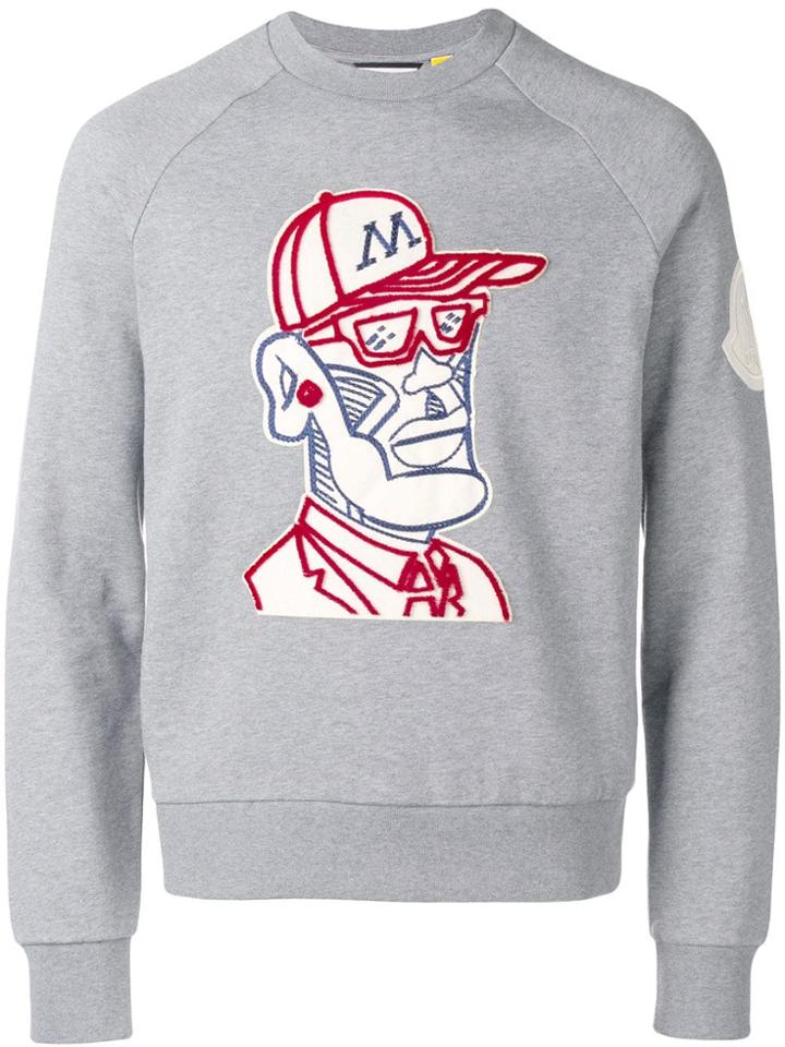 Moncler Moncler 1952 Logo Sweatshirt - Grey