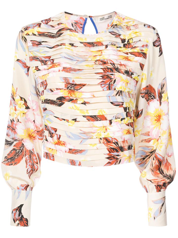 Dvf Diane Von Furstenberg Folded Floral Blouse - Multicolour