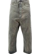 Rick Owens Drkshdw Hustler Cropped Straight Jeans, Men's, Size: 31, Blue, Cotton