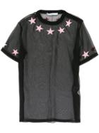 Givenchy - Star Mesh T-shirt - Women - Silk/cotton/polyester - 38, Black, Silk/cotton/polyester