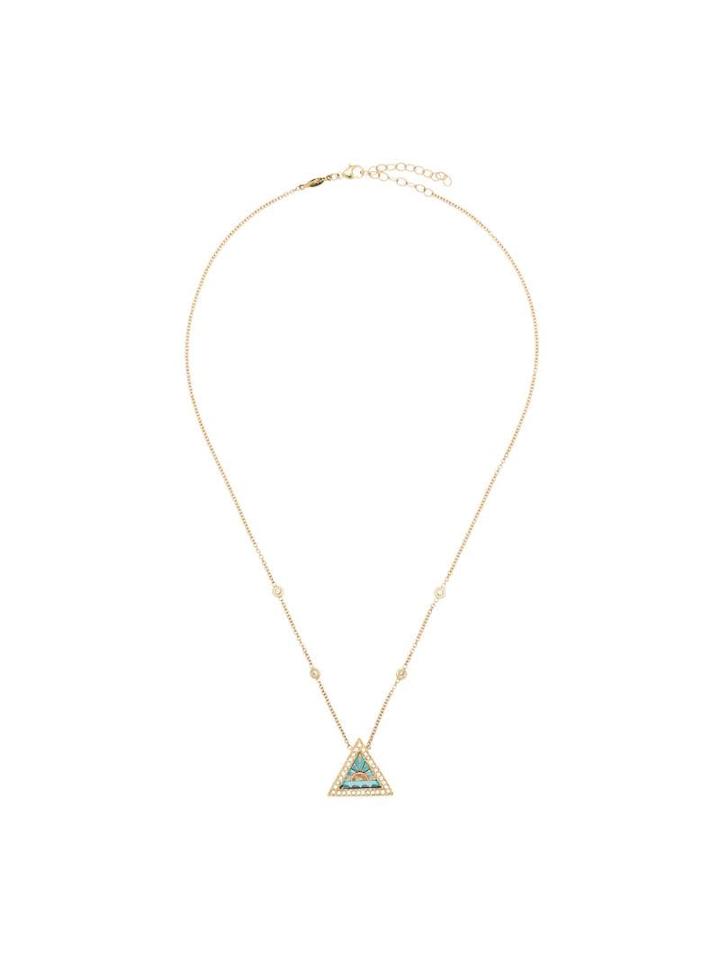 Jacquie Aiche Hanging Pendant Necklace - Yellow Gold