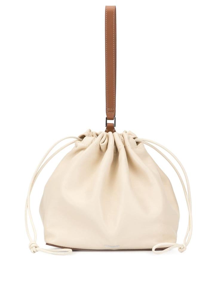 Jil Sander Mini Bucket Bag - White